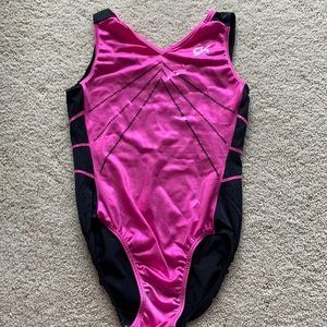 Pink and black GK gymnastics leo - AL